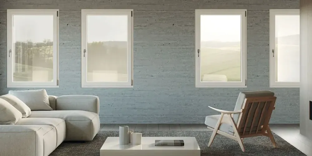 Finestre e porte finestre in PVC e alluminio