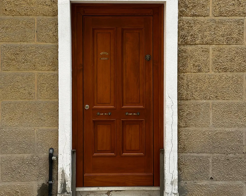 Portoncino in legno Accoya by RIGO Serramenti
