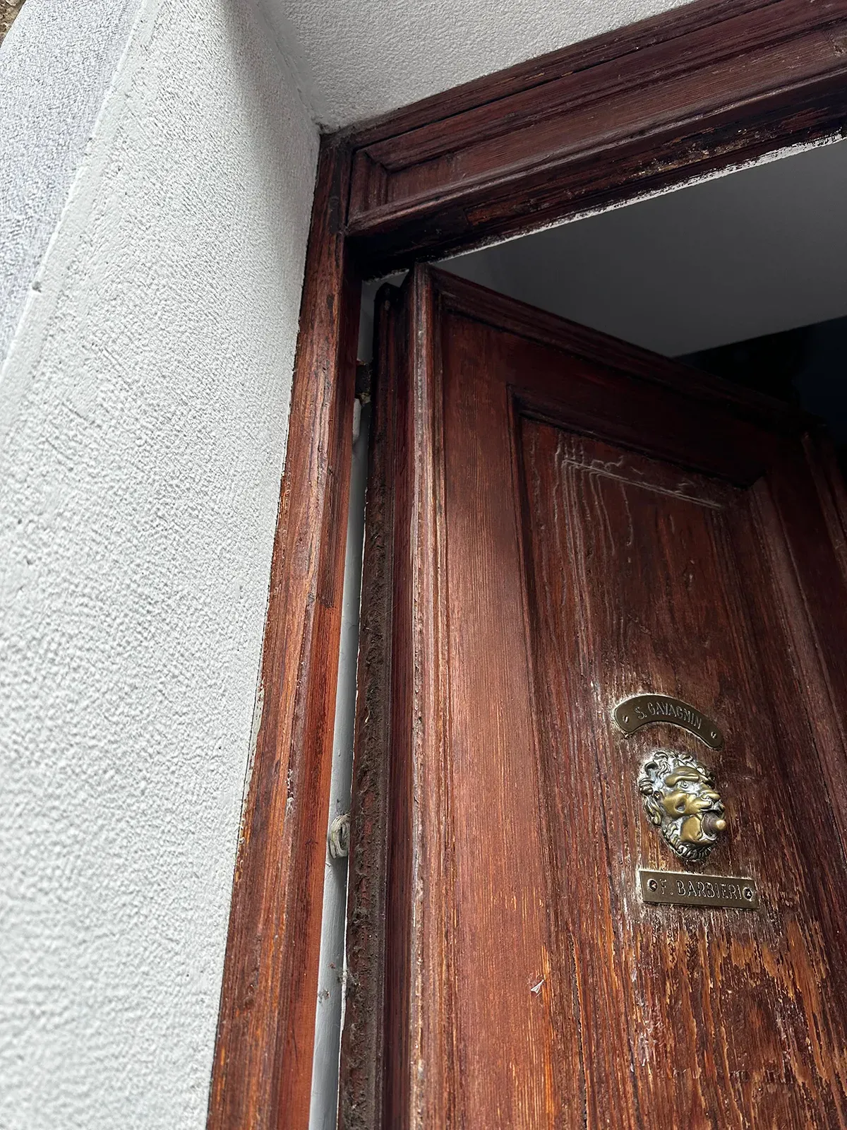 Portoncino di ingresso in legno Accoya